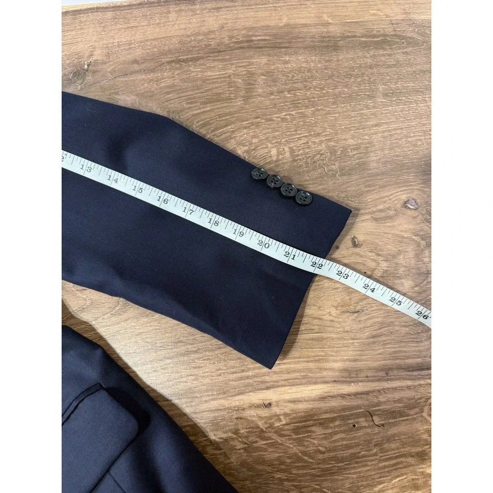 Jos‎ A Bank Blazer Mens Size 44R Navy Blue Classic Sport Coat